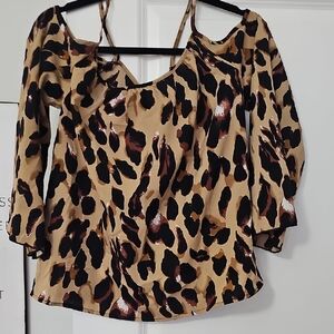 Leopard Print Women's Top